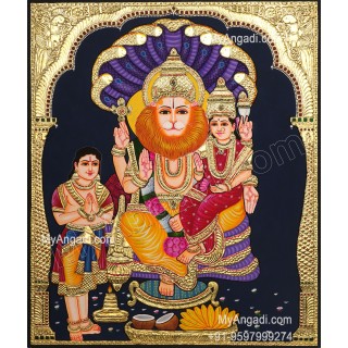 Lakshmi Narasimhar Tanjore Painting