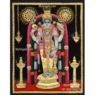 Guruvayoorappan Tanjore Painting