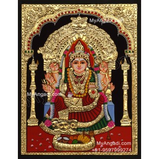 Samayapuram Mariyamman Tanjore Painting, Amman Tanjore Painting