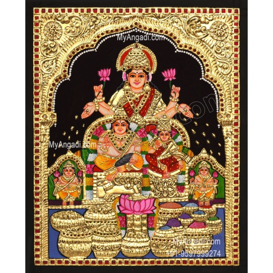 Kubera Lakshmi Tanjore Paintings