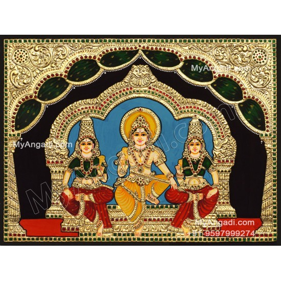 Sorimuthu Ayyanar Tanjore Painting