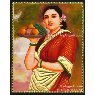Ravi Varma Tanjore Painting