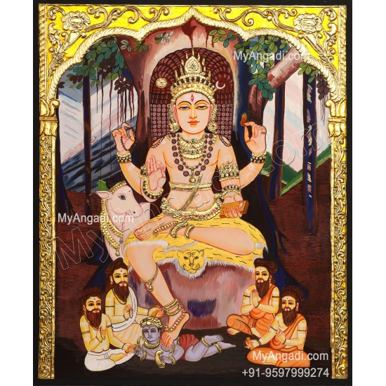 Dakshinamurthi Tanjore Painting