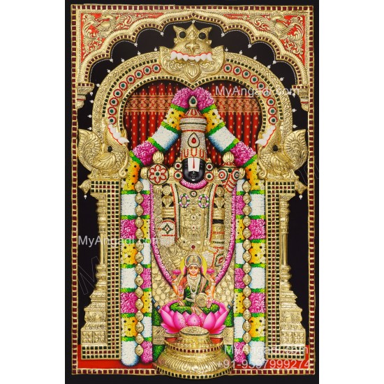 Balaji Lakshmi 3D Tanjore Painting