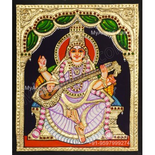 Saraswathi Tanjore Painting