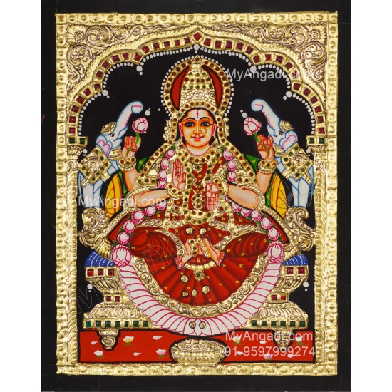 Gajalakshmi Tanjore Painting