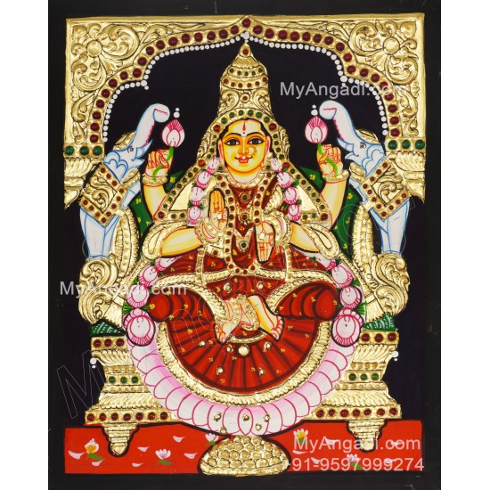 Gajalakshmi Tanjore Painting