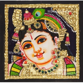 Small Krishna Tanjore Paintings