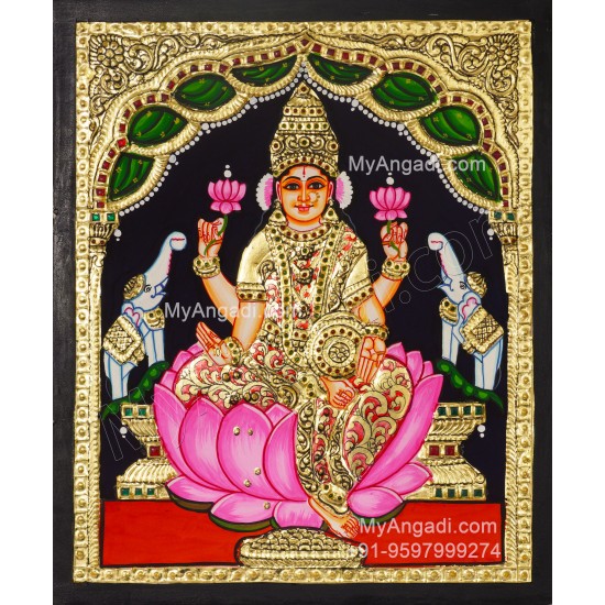 Gajalakshmi Tanjore Painting Gajalakshmi Tanjore Painting