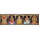 5 God - Ganesha, Lakshmi, Saraswathi, Balaji, Murugan Tanjore Paintings