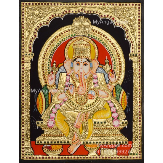 Ganapathi Tanjore Painting Tanjore Painting