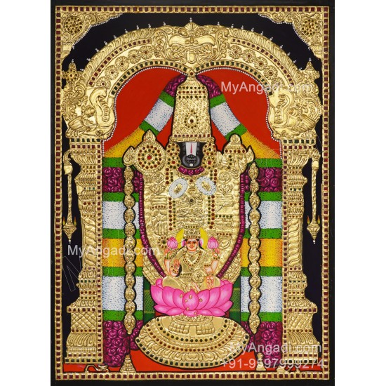 Balaji Lakshmi Tanjore Painting Balaji Lakshmi Tanjore Painting