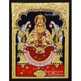 Gajalakshmi Tanjore Painting