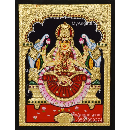 Gajalakshmi Tanjore Painting