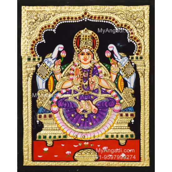 Gajalakshmi Tanjore Painting