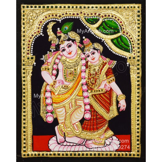 Radha Krishna Tanjore Paintings