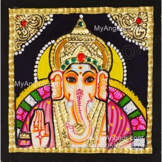 Small Ganesha Tanjore Paintings