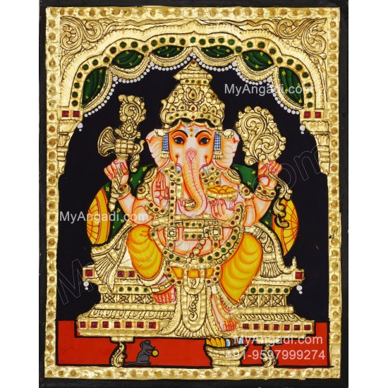Ganesh Tanjore Painting Ganesh Tanjore Painting