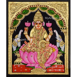 Gajalakshmi Tanjore Painting