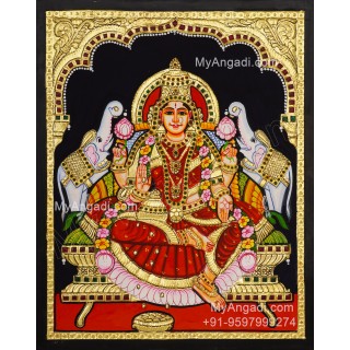 Gajalakshmi Tanjore Painting