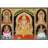 5 God Balaji Lakshmi Murugan Ganesha Saraswathi Tanjore Painting