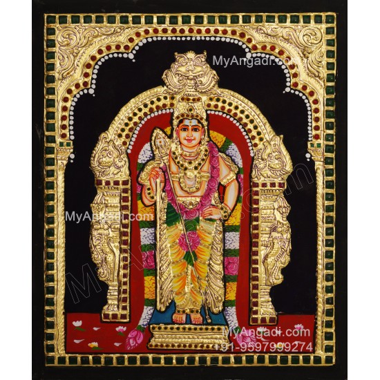 5 Set Ganesha Murugan Balaji Lakshmi Saraswathi Tanjore painting