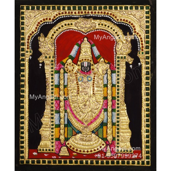 5 Set Ganesha Murugan Balaji Lakshmi Saraswathi Tanjore painting