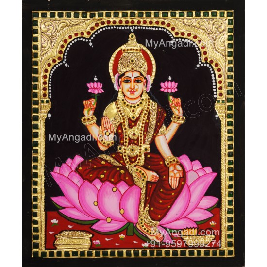 5 Set Ganesha Murugan Balaji Lakshmi Saraswathi Tanjore painting