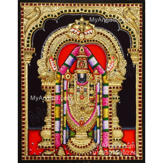 Balaji 3d Tanjore Painting