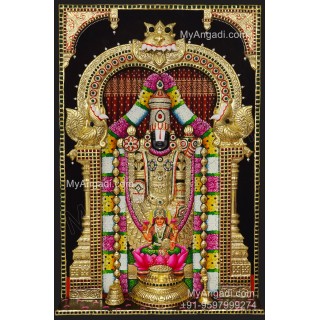 Balaji Lakshmi 3D Tanjore Painting