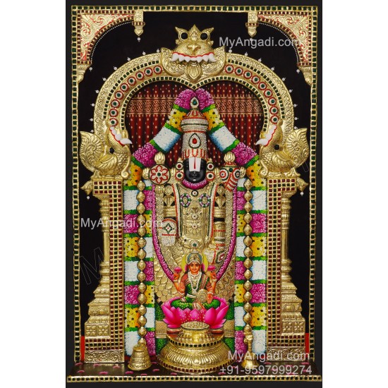 Balaji Lakshmi 3D Tanjore Painting