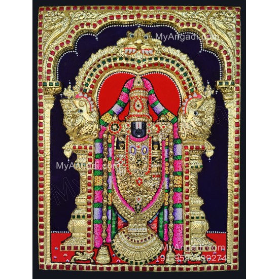 Balaji 3d Tanjore Painting Balaji 3d Tanjore Painting