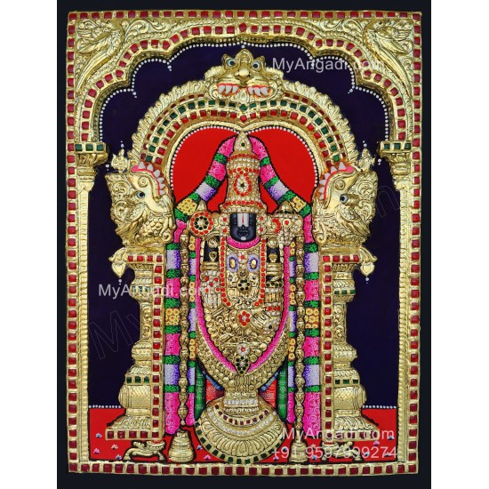 Balaji 3d Tanjore Painting