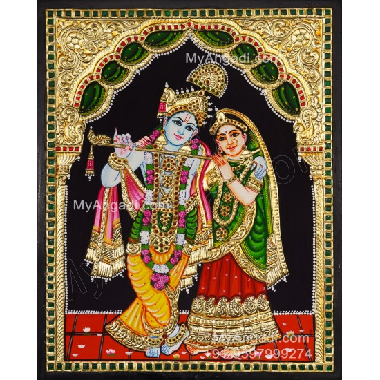 Radha Krishna Tanjore Painting