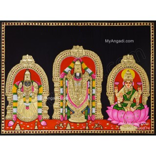 Balaji Thayar with Lakshmi Tanjore Painting