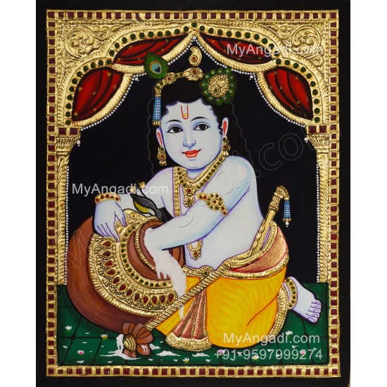 Butter Krishna Tanjore Painting