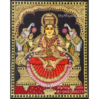 Gajalakshmi Tanjore Painting