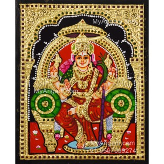 Kamatchi Amman Tanjore Painting