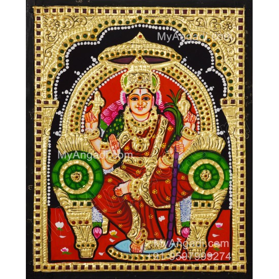 Kamatchi Amman Tanjore Painting