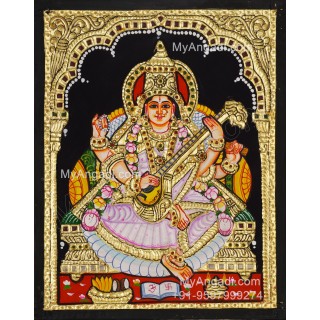 Saraswathi Tanjore Painting