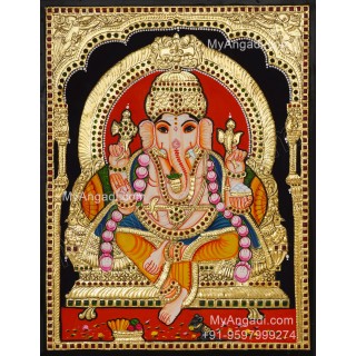 Vinayagar Tanjore Painting