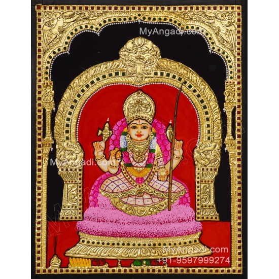 Agni Amman Tanjore Painting