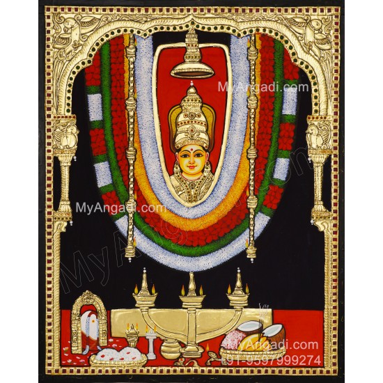 Meenkulathi Bagavathi Amman Tanjore Painting