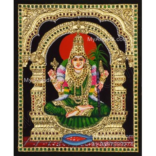 Kamatchi Amman Tanjore Painting