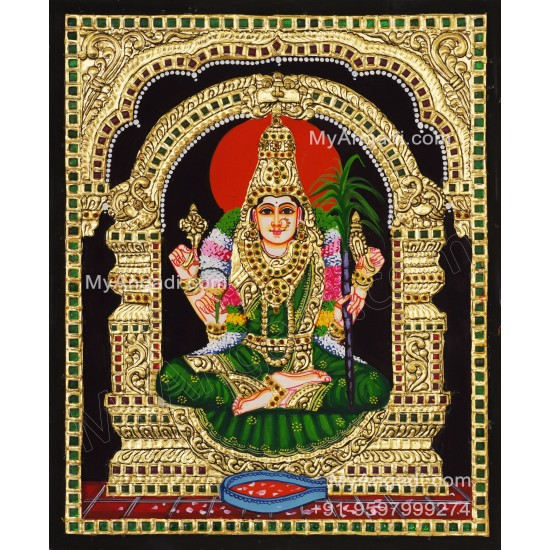 Kamatchi Amman Tanjore Painting