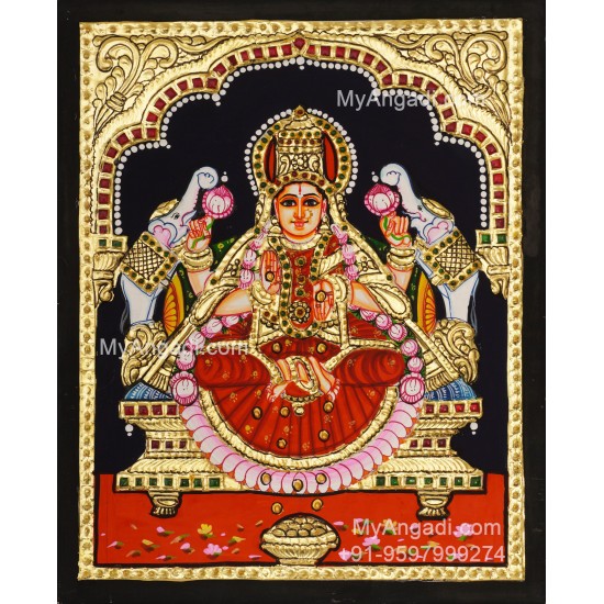 Gajalakshmi Tanjore Painting