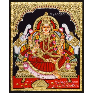 Gajalakshmi Tanjore Painting