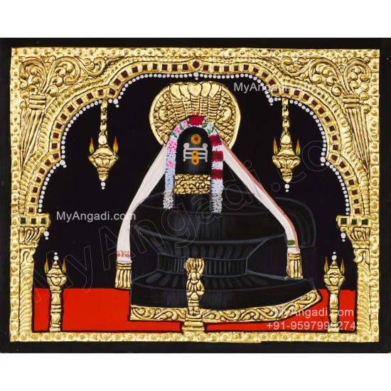 Shiva Lingam Tanjore Painting