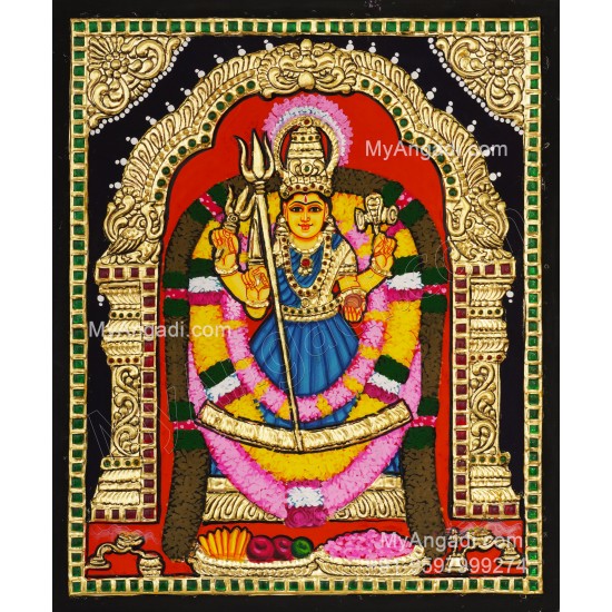 Muthu Mari Amman Tanjore Painting