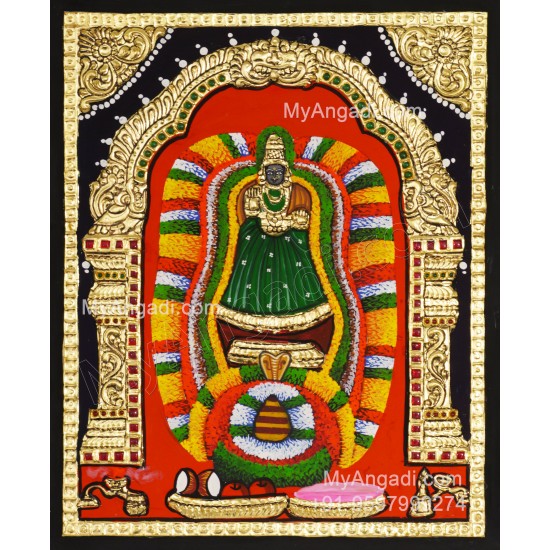 Adhi Parasakthi Amman Tanjore Painting